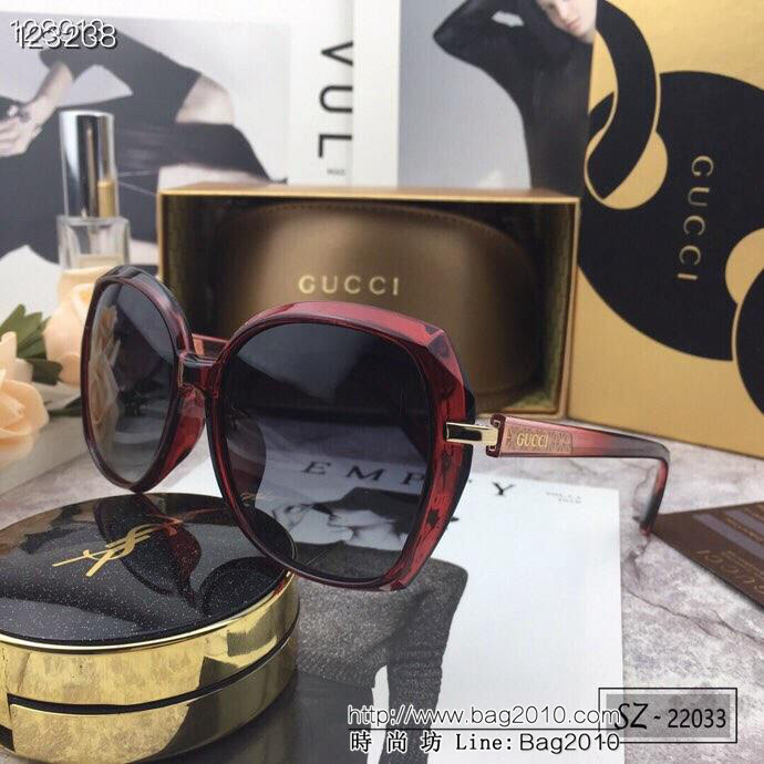 GUCCI古馳 2019新款 古奇小蜜蜂 爆款太陽鏡 遮擋有害光線防輻射 出行旅遊必備品 22033  lly1371